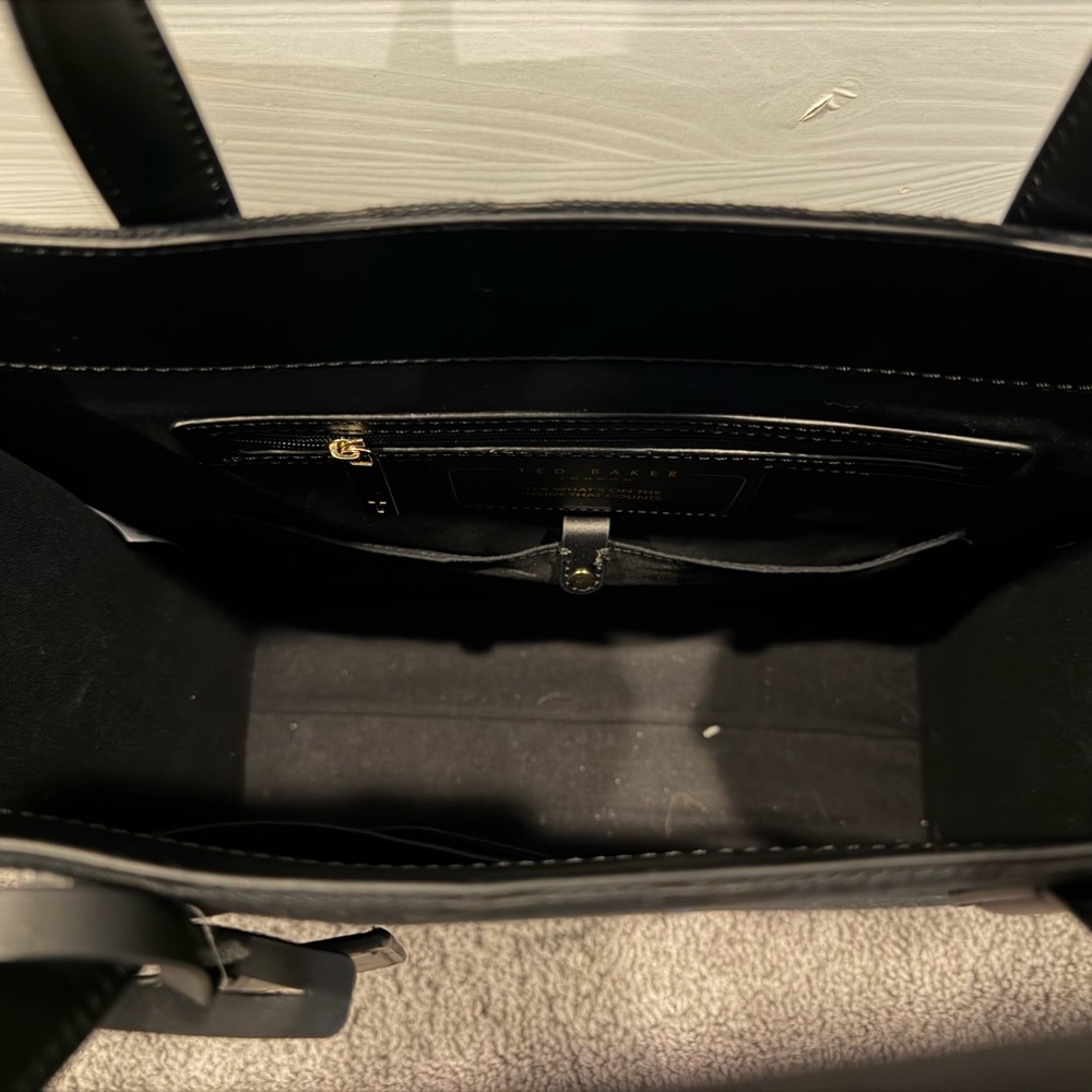 Ted Baker Black Structured Tote - Picture 4 of 8